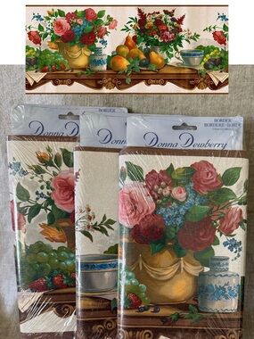 wallpaper border Victorian Floral Donna Dewberry 15 yards